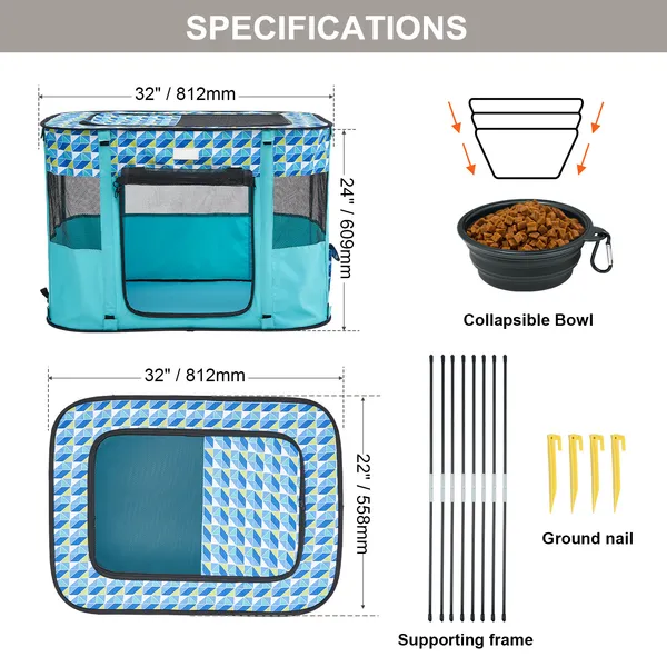 Portable Waterproof Dog Pen