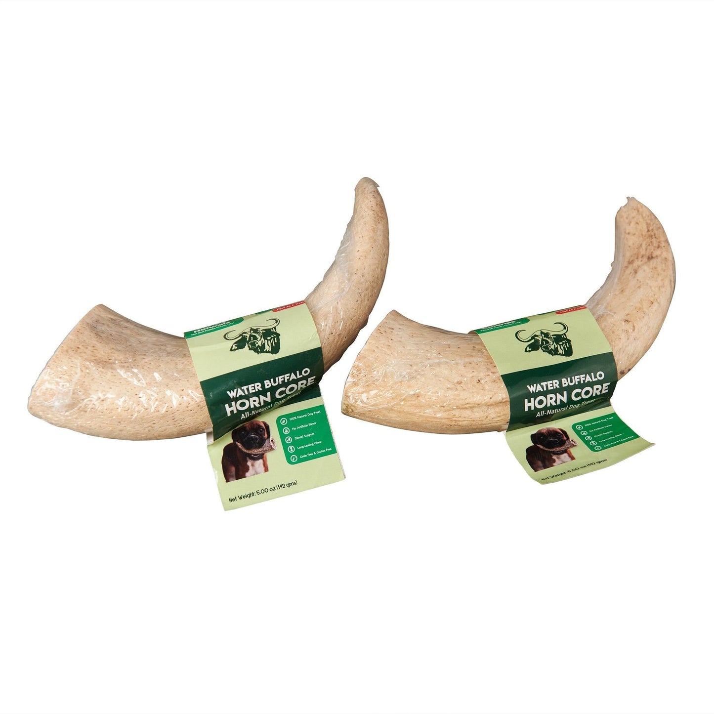 2x Water Buffalo Horns For Dogs