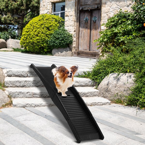 60-Inch Tri-Fold Portable Dog Ramp for Cars and Trucks