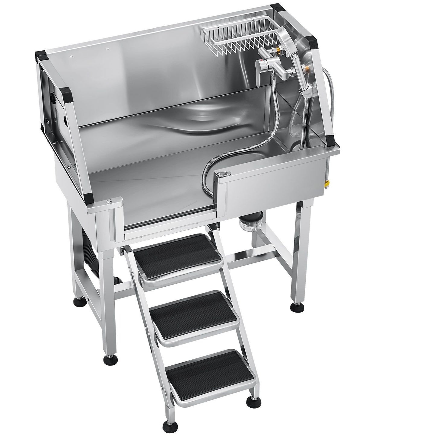 34-Inch Dog Stainless Steel Elevated Dog Bath