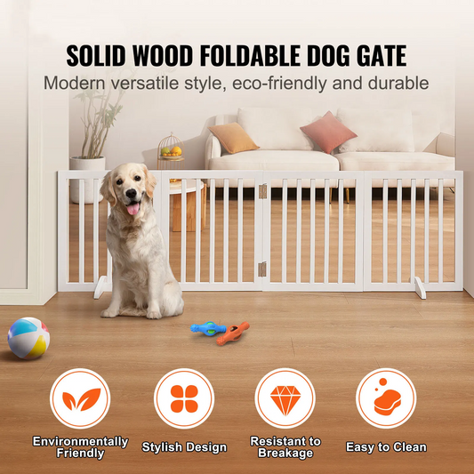 4 Panel Folding Freestanding Dog Gates
