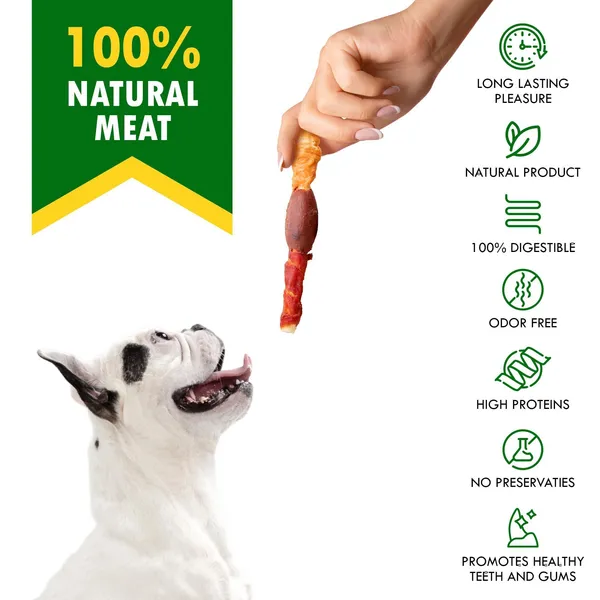 Triple Flavor Rawhide Dog Treats