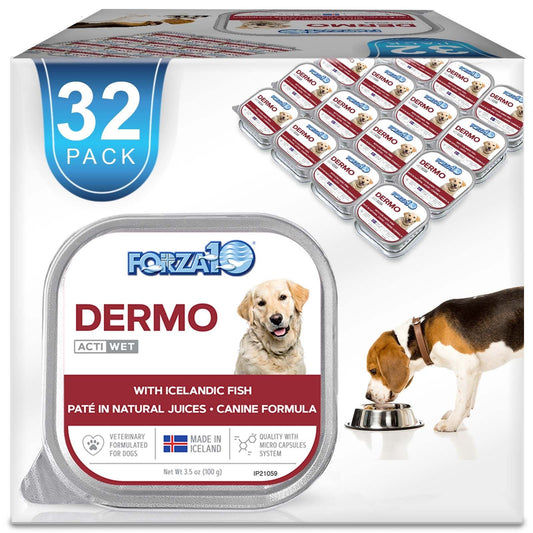32 Pack Wet Adult Dog Foods Dermo - 3.5oz
