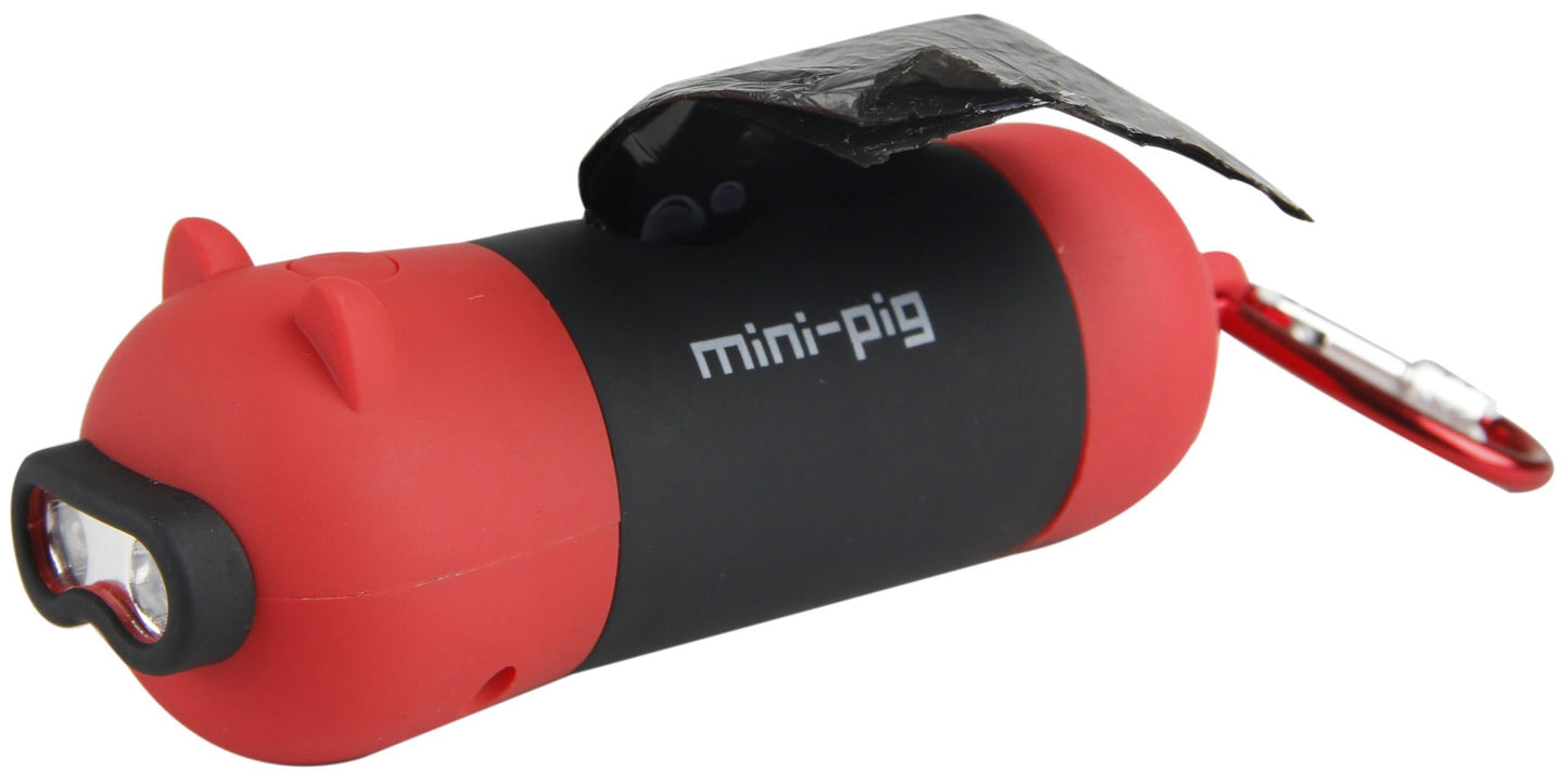 'Oink' Dog Poop Bag Holders and LED Flashlight