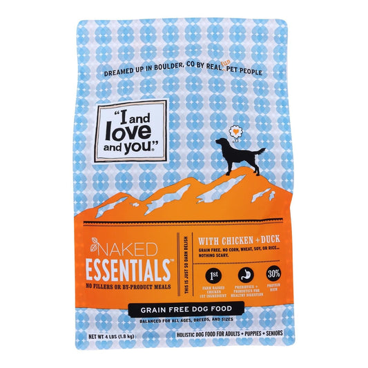 4 x 4 Lb I And Love And You - Dry Adult Dog Food Bag
