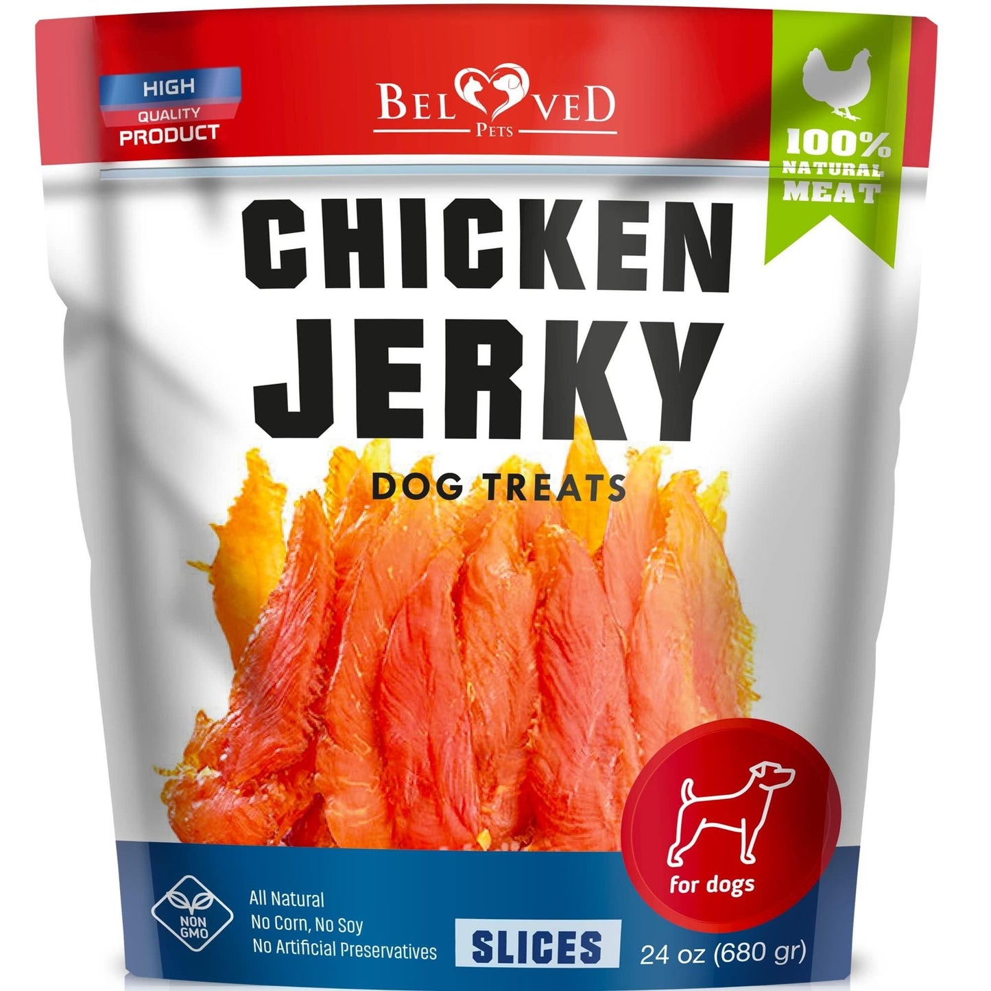 Chicken Dog Jerky Treats - 1.5 Lbs