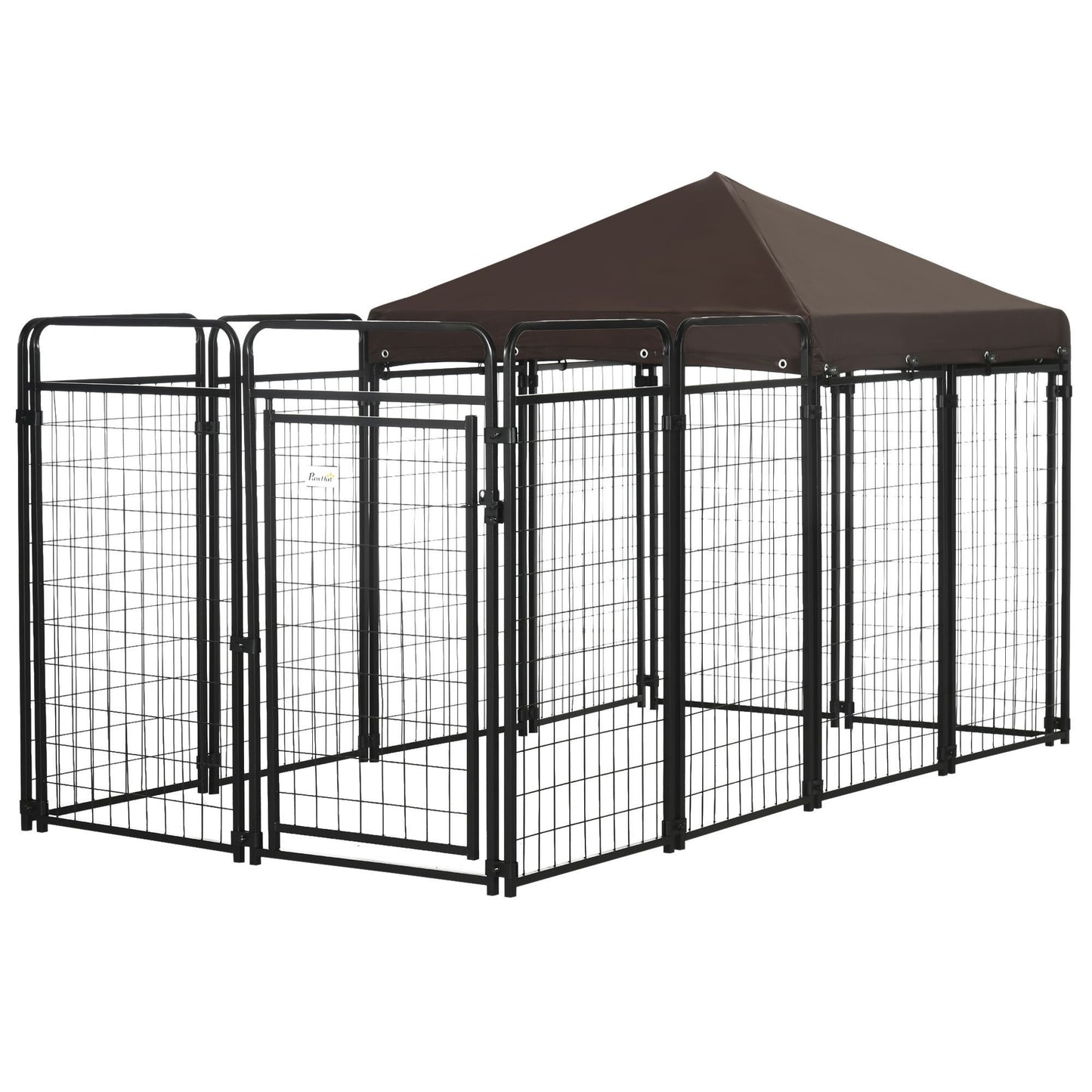 111" x 55.5"  x 63.25" Walk in Outdoor Dog Pens with Roof Cover