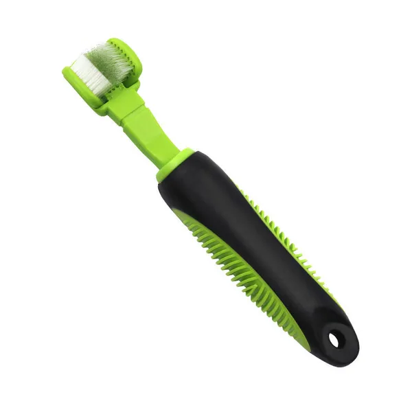Dual-Sided Action Bristle Dog Toothbrush