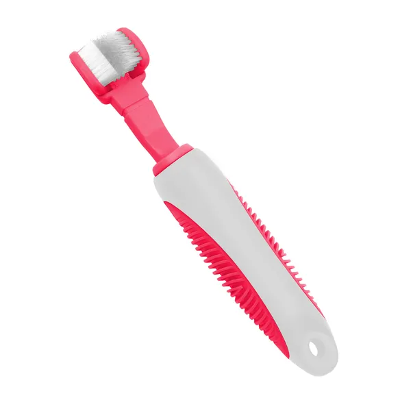 Dual-Sided Action Bristle Dog Toothbrush
