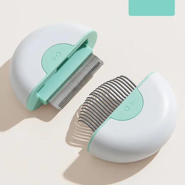 2-in-1 Travel Dog Combs and Deshedder