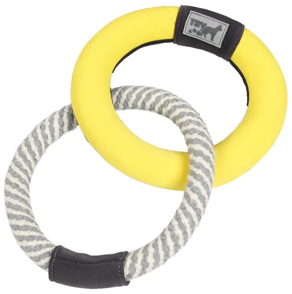 Dual-Connecting Floating Ring Dog Tug Toys