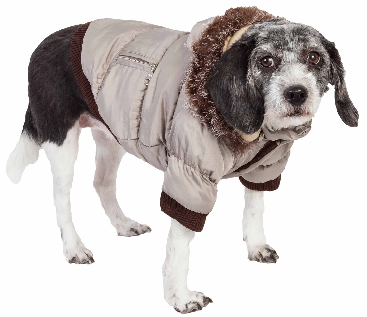 Coats for Dogs - Metallic Parka